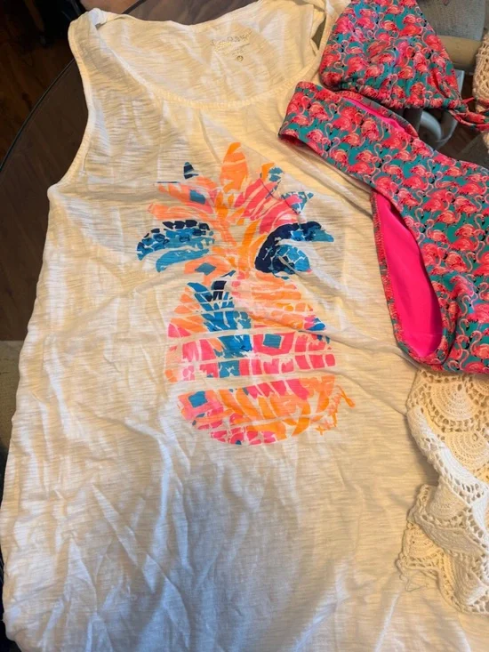 Chubbies Bikini Set, Lilly Pulitzer cover up, maxi and 2 dresses,mud pie coverup - Picture 4 of 9